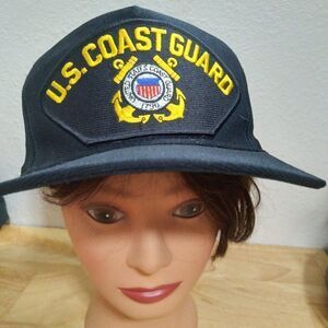 Vintage Eagle Crest U.S. Coast Guard Snap Back Hat